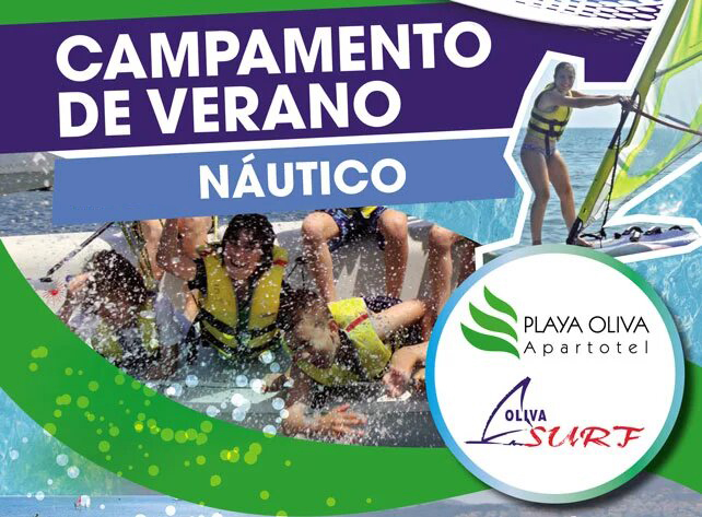 Campamento náutico de verano en la playa de Oliva